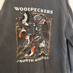 Bird Collective Woodpecker Crew Neck Sweatshirt
